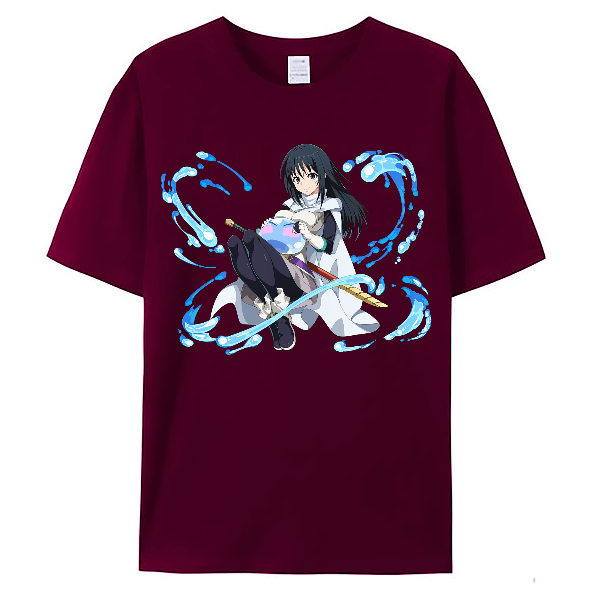 （画像用） 転スラ Regarding Reincarnated to Slime レディースカジュアルプリントTシャツ（綿100％）
